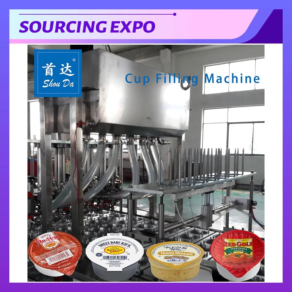 Automated Food Packaging High-Speed Fruit Granule Jelly Cup Filling and Sealing Machine Line