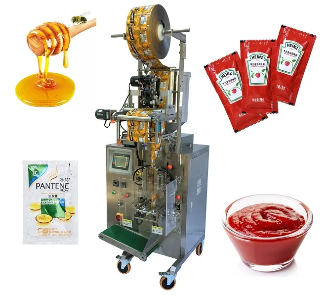 Automatic High Quality Honey Mayonnasie Sauce Jelly Jam Stick Sachet Pouch Bag Filling Sealing Packing Machine
