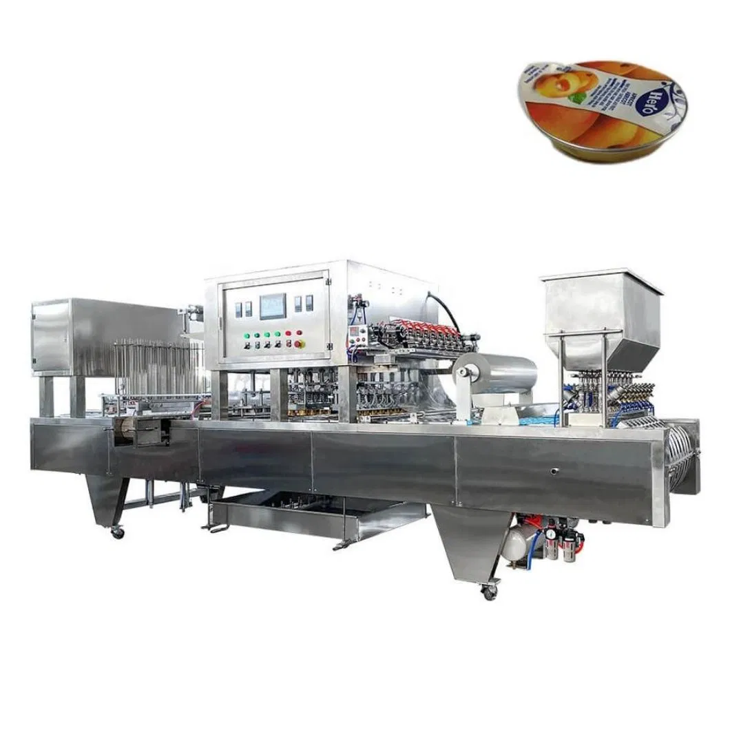 Automatic K Cup Washing and Filling Sealing Machine Manual Liquid Jelly Yogurt Plastic Cup Filling and Sealing Machine