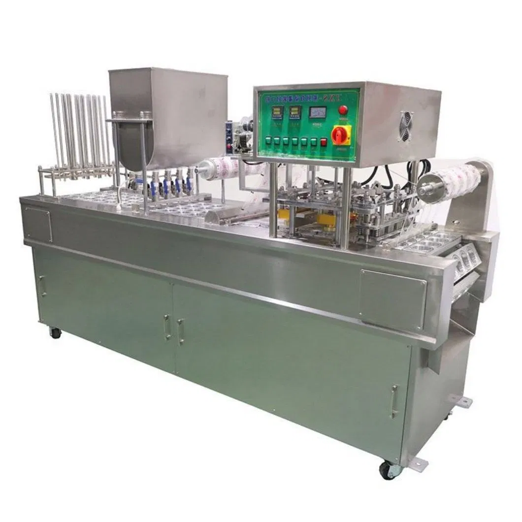 Automatic K Cup Washing and Filling Sealing Machine Manual Liquid Jelly Yogurt Plastic Cup Filling and Sealing Machine