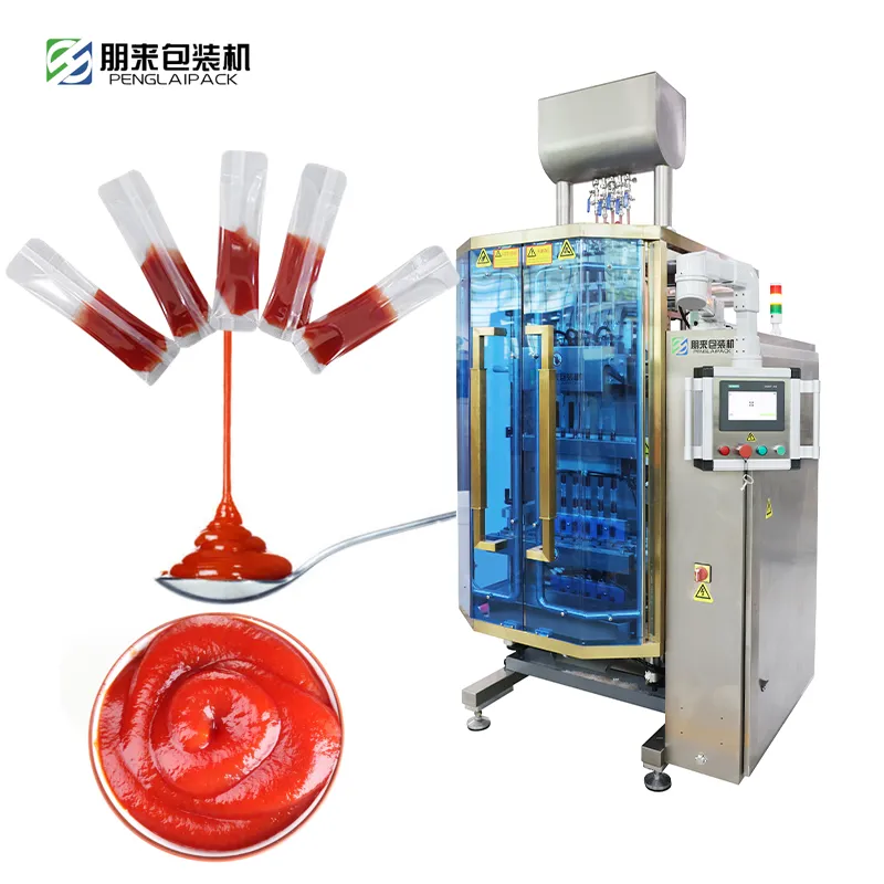 Automatic Multi Lanes Liquid 5ml 10ml 50ml 8 Lanes Sachet Packing Jelly Stick Filling Sealing Packaging Machine
