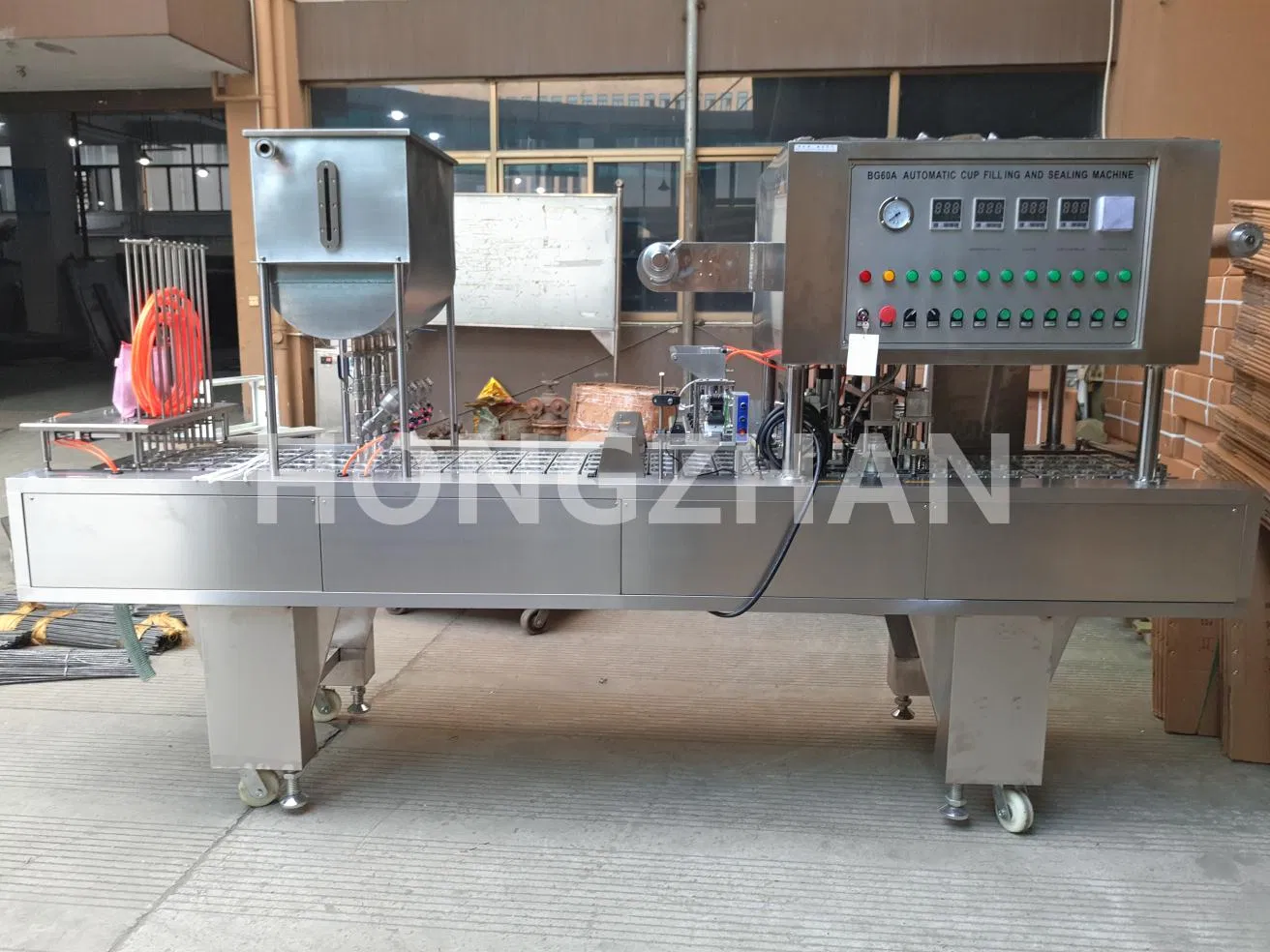 Automatic Yogurt Cup/Jelly Cup/Plastic Cup Filling Sealing Machine for Sale