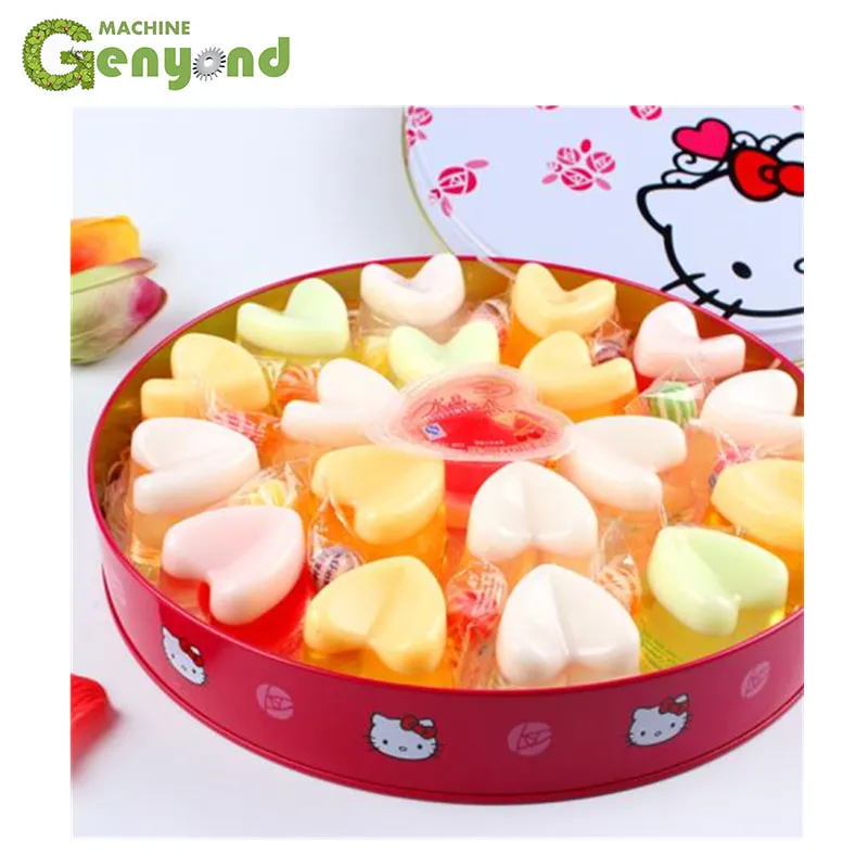 Genyond Factory Jelly Making Equipment Pudding Production Line Cup Filling Sealing Packing Machine