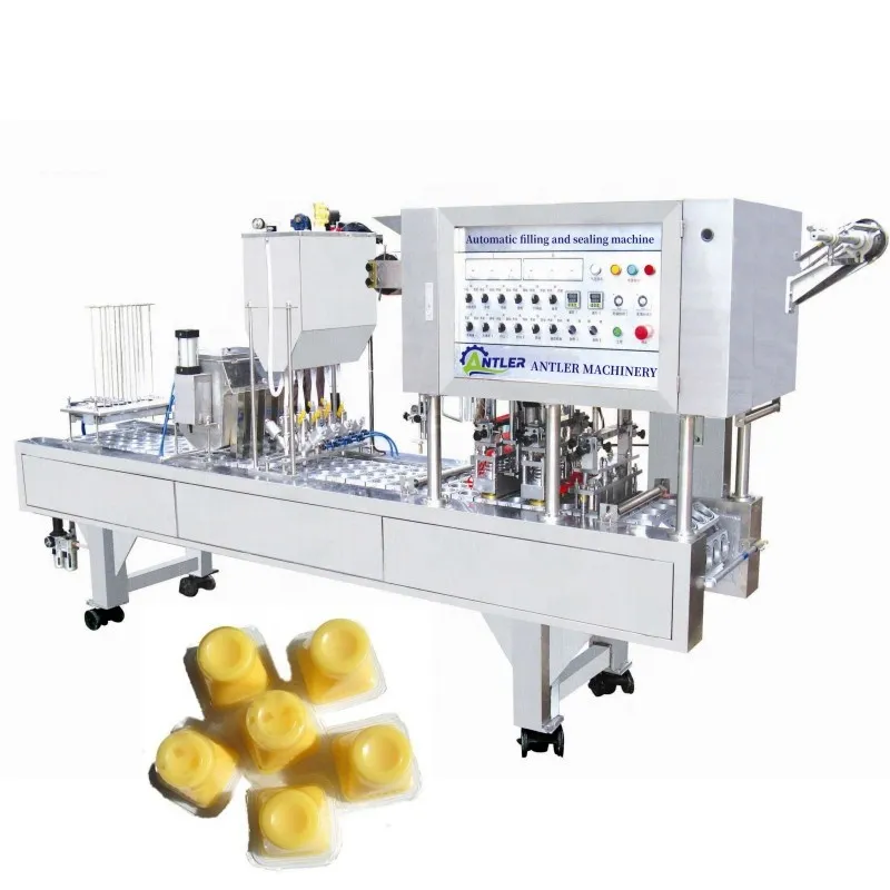High Performance Ice Cream Sauce Water Jelly Cube Cup Making Filling and Sealing Machine